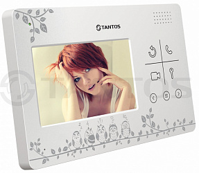 Монитор цветного видеодомофона с сенсорными кнопками с эксклюзивным дизайном Tantos LILU LE Совы