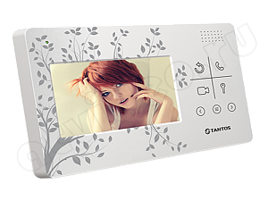 Монитор цветного видеодомофона с сенсорными кнопками с эксклюзивным дизайном Tantos LILU Le Лес