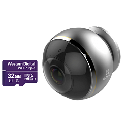 Камера EZVIZ C6P Wi-Fi панорамная c эффектом «рыбий глаз»
